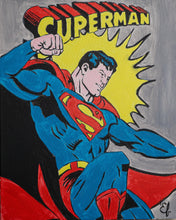 Kép betöltése a galériamegjelenítőbe: Superman Old Poster  - Online festési csomag